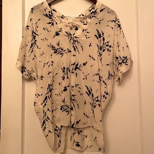 Rebecca Taylor Silk V-Neck Blouse